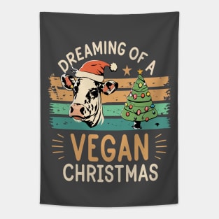 I'm Dreaming of a Vegan Christmas Funny Men Women Tapestry