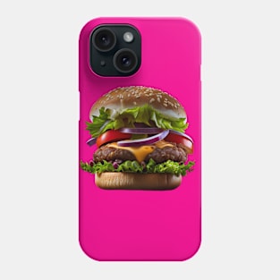 Smoking Hot Burger Phone Case