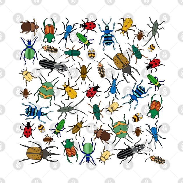 Beetles Pattern by HLeslie Design