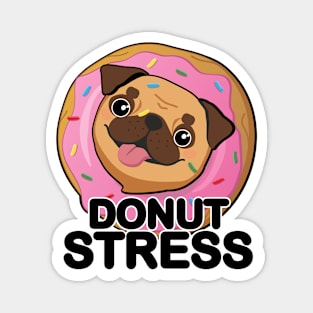 Pug - Donut Stress Magnet