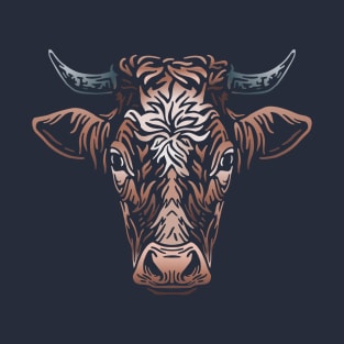 Cow Tattoo Illustration T-Shirt