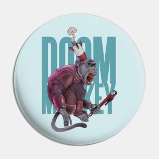 Doom Monkey (dark) Pin