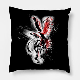 Phoenix and Martial Artist Pillow