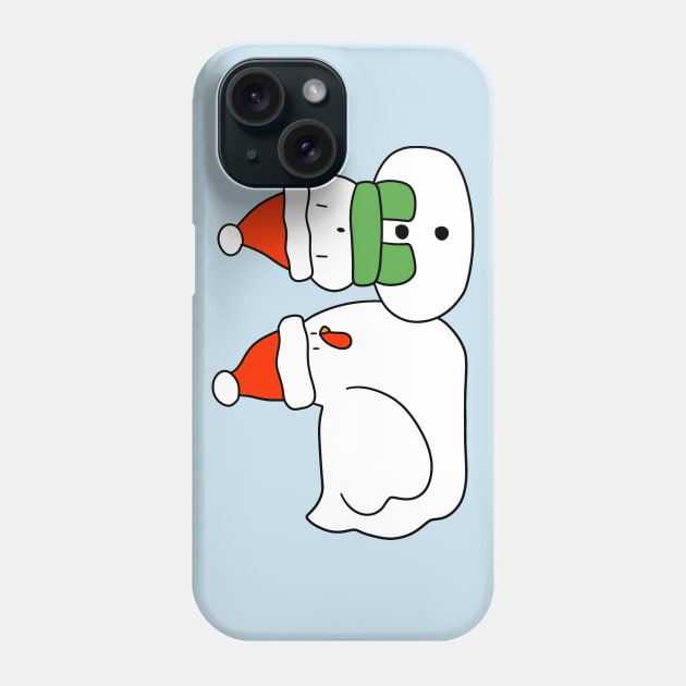 Chicken and Snowman Phone Case by saradaboru