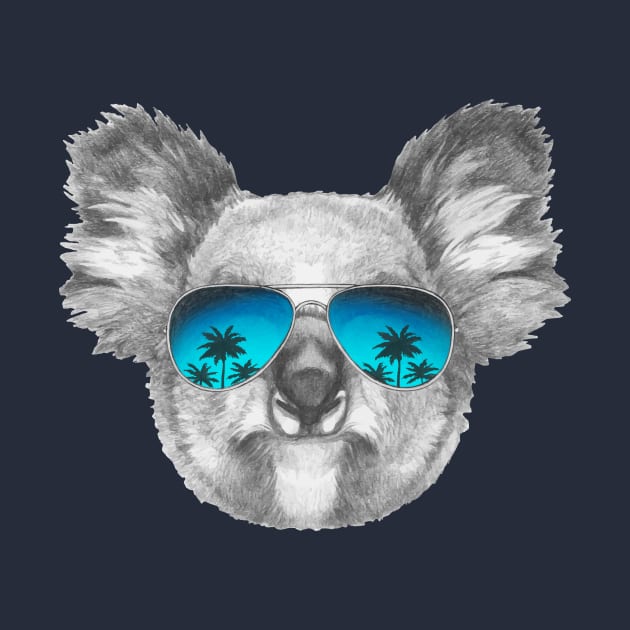 Koala with mirror sunglasses by AnimalsFashion