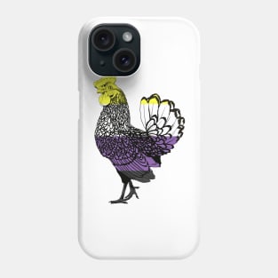 Chicken 3: Nonbinary Pride (2022) Phone Case