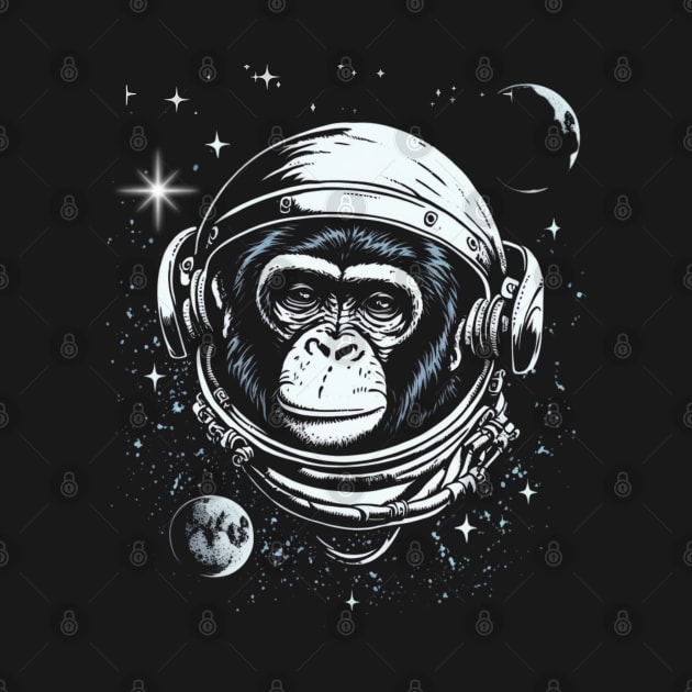 Space Ape, Chimps in space, galaxy explorer by Teessential