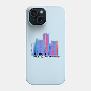 Detroit cars, bars. and a few weirdos Phone Case