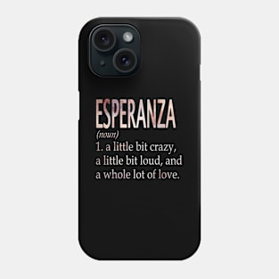 Esperanza Girl Name Definition Phone Case