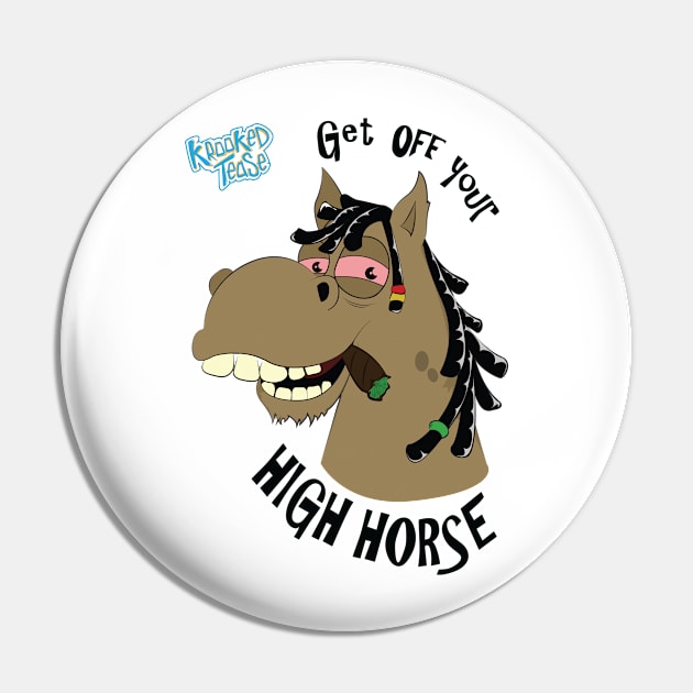 Get Off Your High Horse - Krooked Tease Pin by Krooked_Tease