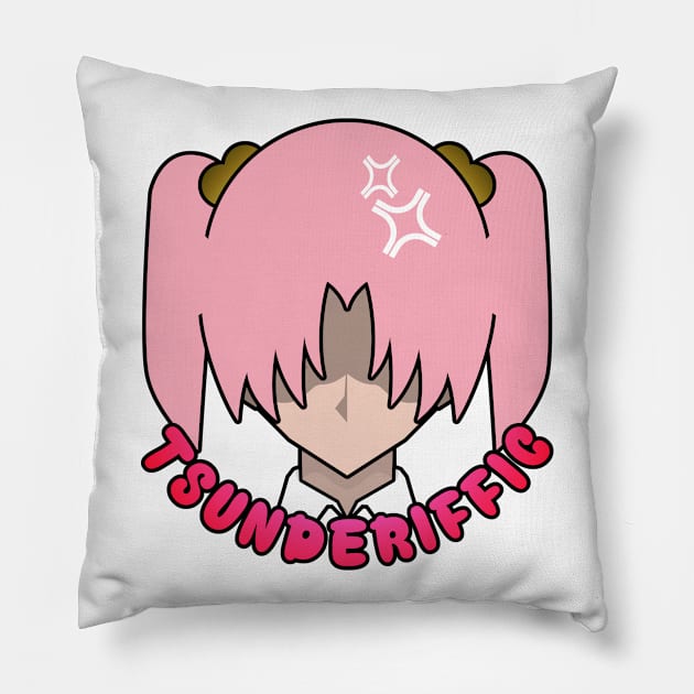 Tsunderiffic Pillow by talenlee