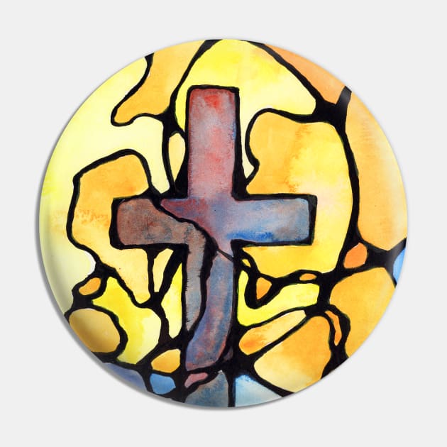 The Cross I Cling Pin by AlstonArt