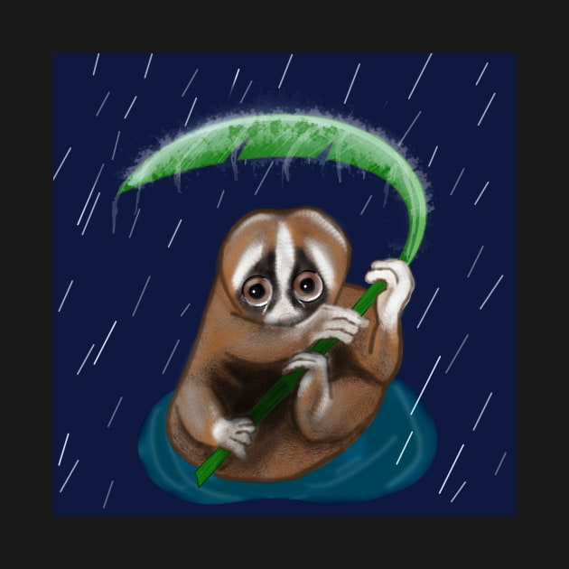 Slow Loris In the Rain by DesignsBySaxton