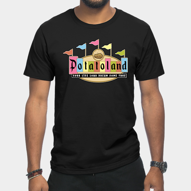 Discover Potatoland Retro Sign - Disneyland - T-Shirt