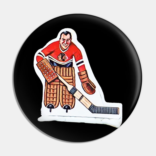 Coleco Table Hockey Players -Chicago Blackhawks Goalie Pin by mafmove