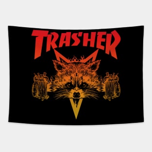 TRASHER (red yellow hue) Tapestry