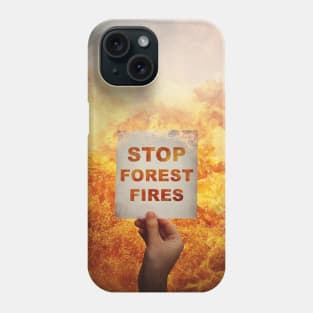 stop forest fires Phone Case