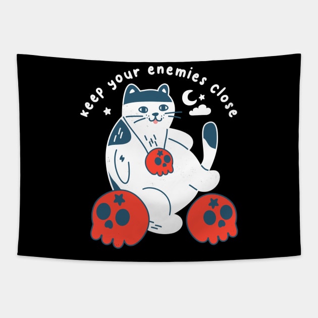 Keep Your Enemies Close Tapestry by SmokingPencils