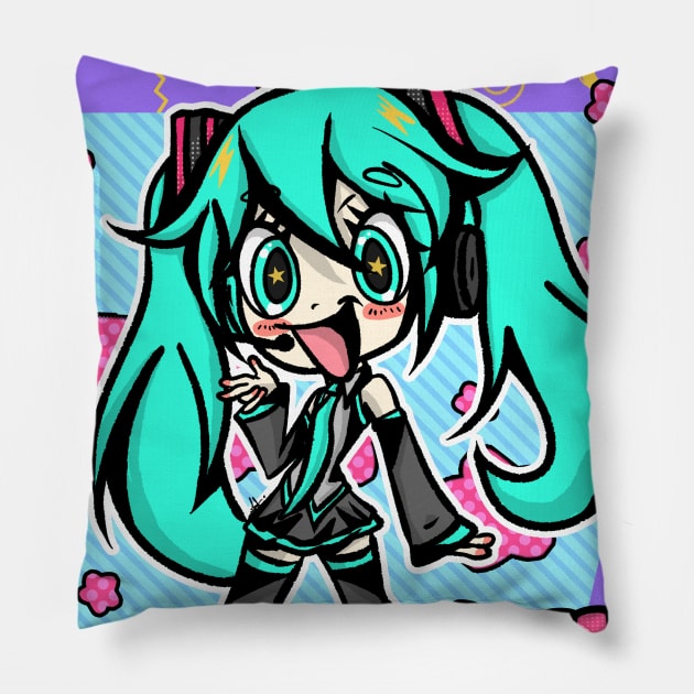 Anime cartoony 13 Pillow by _1.art_shop