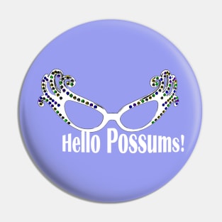 Hello Possums! (white text) Pin