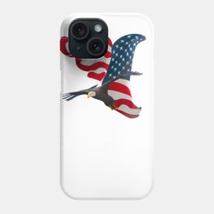 Flying American Eagle Flag Phone Case