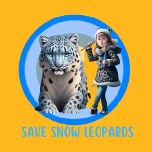 Guardians of the Himalayas: Save Snow Leopards T-Shirt