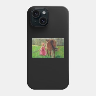 The Girl and the Horse Phone Case