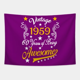 Vintage 1959 - 60th Birthday Tapestry