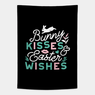 Charming Easter Typography - 'Bunny Kisses and Easter Wishes' Tapestry