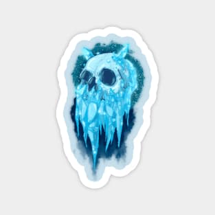 Elemental Skull Ice Magnet