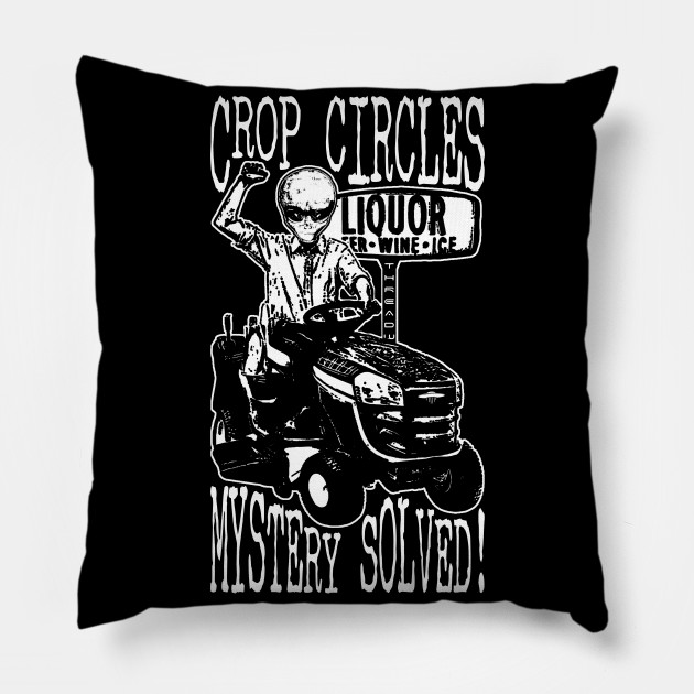 Funny Alien Crop Circles Design - Funny Alien - Pillow | TeePublic Funny Alien Crop Circles Design - Funny Alien - Pillow | TeePublic