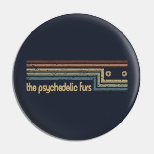 The Psychedelic Furs Cassette Stripes Pin