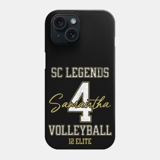 Samantha #4 SC Legends (12 Elite) - Black Phone Case