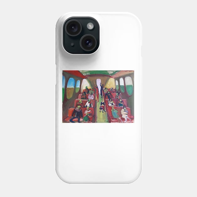 Red seats train Phone Case by diegomanuel