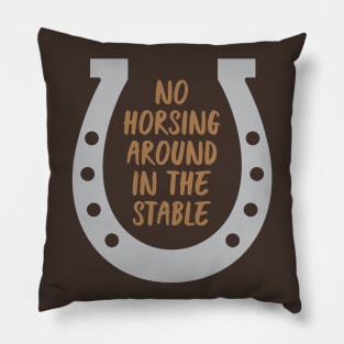 No Horsing Around Pillow