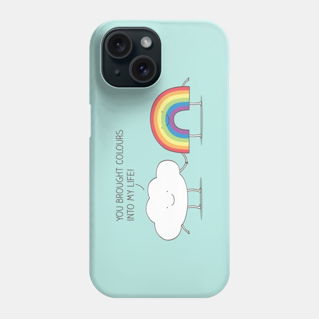 Rainbow connection Phone Case by milkyprint