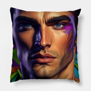 Portrait of a male model Pillow