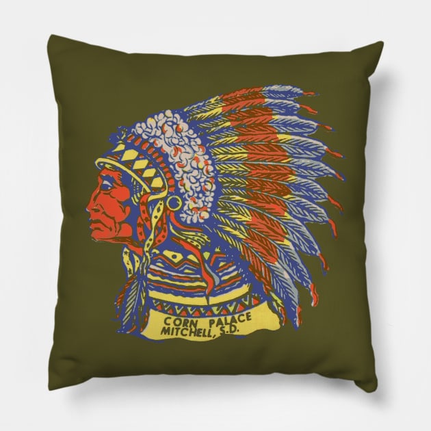 Corn Palace Pillow by Midcenturydave