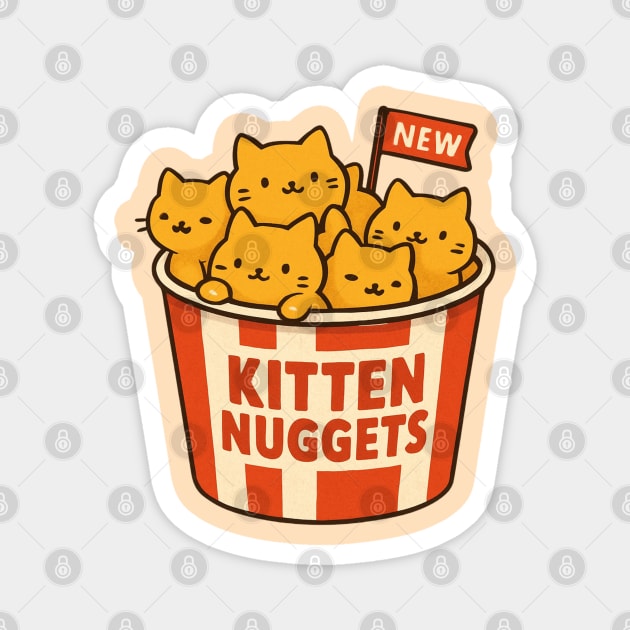 kitten-nuggets Magnet by Creatifly Graphic Tees