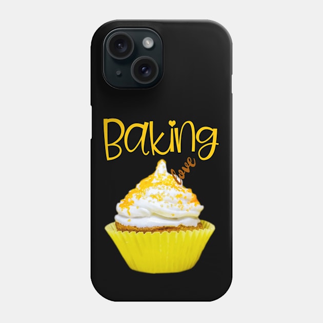 Baking Love Lemon Meringue Cupcake Phone Case by ArtMorfic