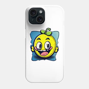 Cartoon joyful lemon Phone Case