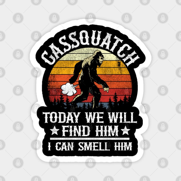 Funny Bigfoot Gassquatch Fart Sasquatch Vintage Magnet by Kuehni