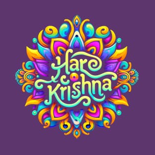 Watercolor Mandala Hare Krishna T-Shirt