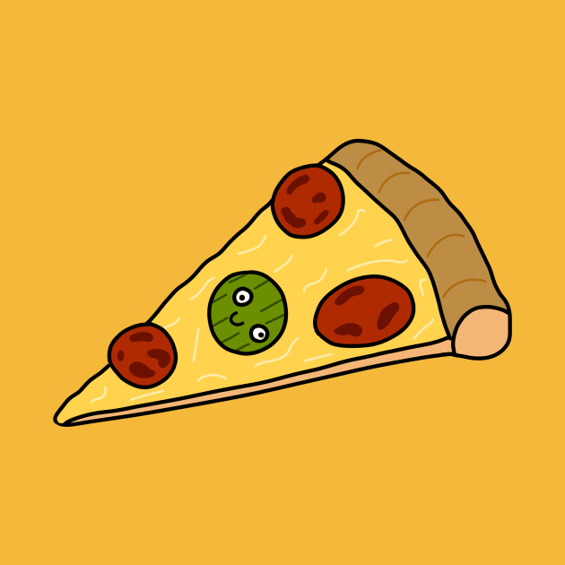 funny piece of pizza by kexa