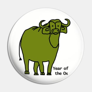 Year of the Ox Green Pin