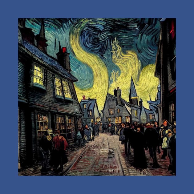 Starry Night in Diagon Alley by Grassroots Green