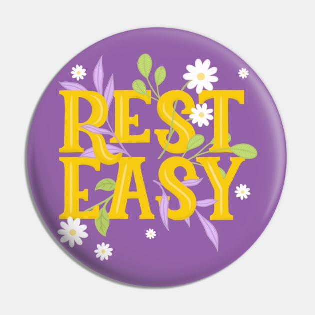 Rest Easy Cottagecore Pin by KitCronk