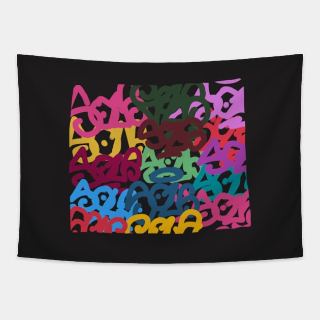 Tags Tapestry by squeezer79