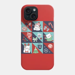 Christmas Ornament Cats | Seamless Patterns 2022 Phone Case