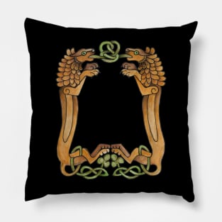 Celtic Lions Heraldry Pillow